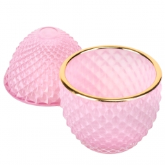 Емкость для хранения "Фаберже", розовая, 12 см (9157-052)