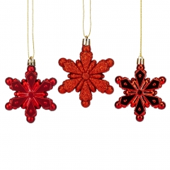 Набор елочных игрушек "Снежинки" (6 шт), 8 см (9125-001)