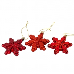 Набор елочных игрушек "Снежинки" (6 шт), 8 см (9125-001)