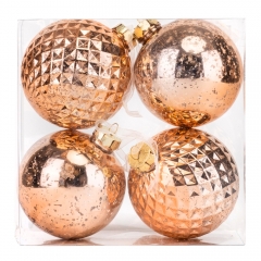 Набор елочных шаров "Ангельськое сияние" (4 шт), 10 см (9125-010)
