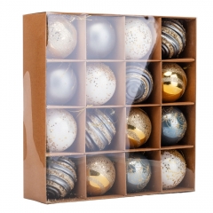 Набор елочных шаров "Ледяной Жемчуг" (16 шт) (9125-023)