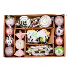 Набор елочных игрушек "Сказочный единорог" (32 шт) (9125-034)