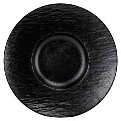 Тарілка "Контраст", чорна, 27 см (9182-015)