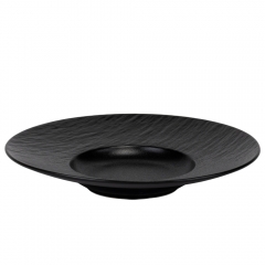 Тарілка "Контраст", чорна, 27 см (9182-015)