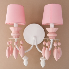 Бра на 2 лампи рожевого кольору (BL001/2pink)