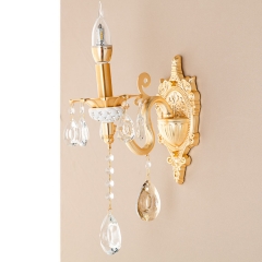 Бра на 1 лампу золотого цвета со стразами и камнями (KC009/W) (KC009/W)