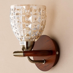 Бра коричневого цвета с фигурным плафоном из стекла (NN013/1W) (NN013/1W)