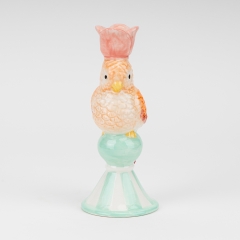 Подсвечник "Оранжевый попугай", 17 см (5106-011/orange)