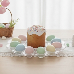 Підставка для 12 яєць "Скляна класика", 26,5 см (2020-008)