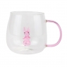 Скляна кружка з фігуркою “Кролик”, 300 мл (9220-005)