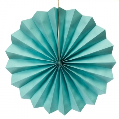 Набор з 6 бумажных вееров , голубой (8706-005)