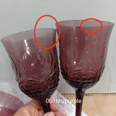 Бокал с узором фиолетовый (00BR-001HH/purple)