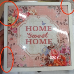 УЦІНКА Шкатулка (17*17*8 см) (Темні плями,подряпини,пошкодження дерева всередині) (00BR-020CT)