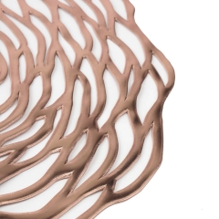 Серветки "Шафран", рожеве золото. (8907-009)