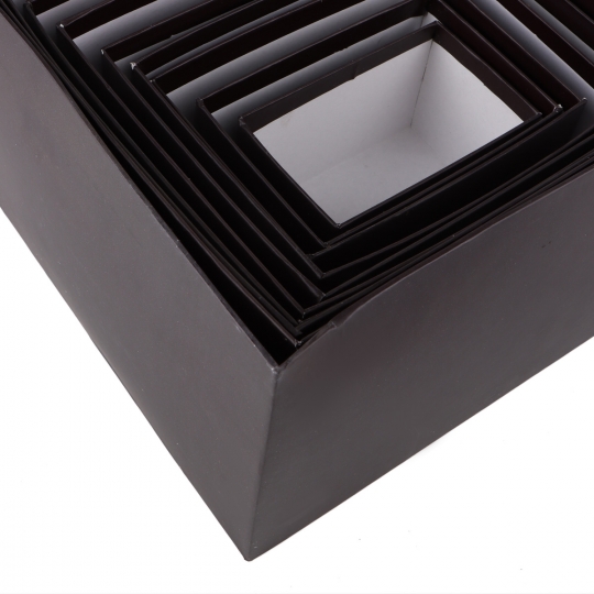 Набір із десяти коробок "Безцінний подарунок", чорний (8929-505)