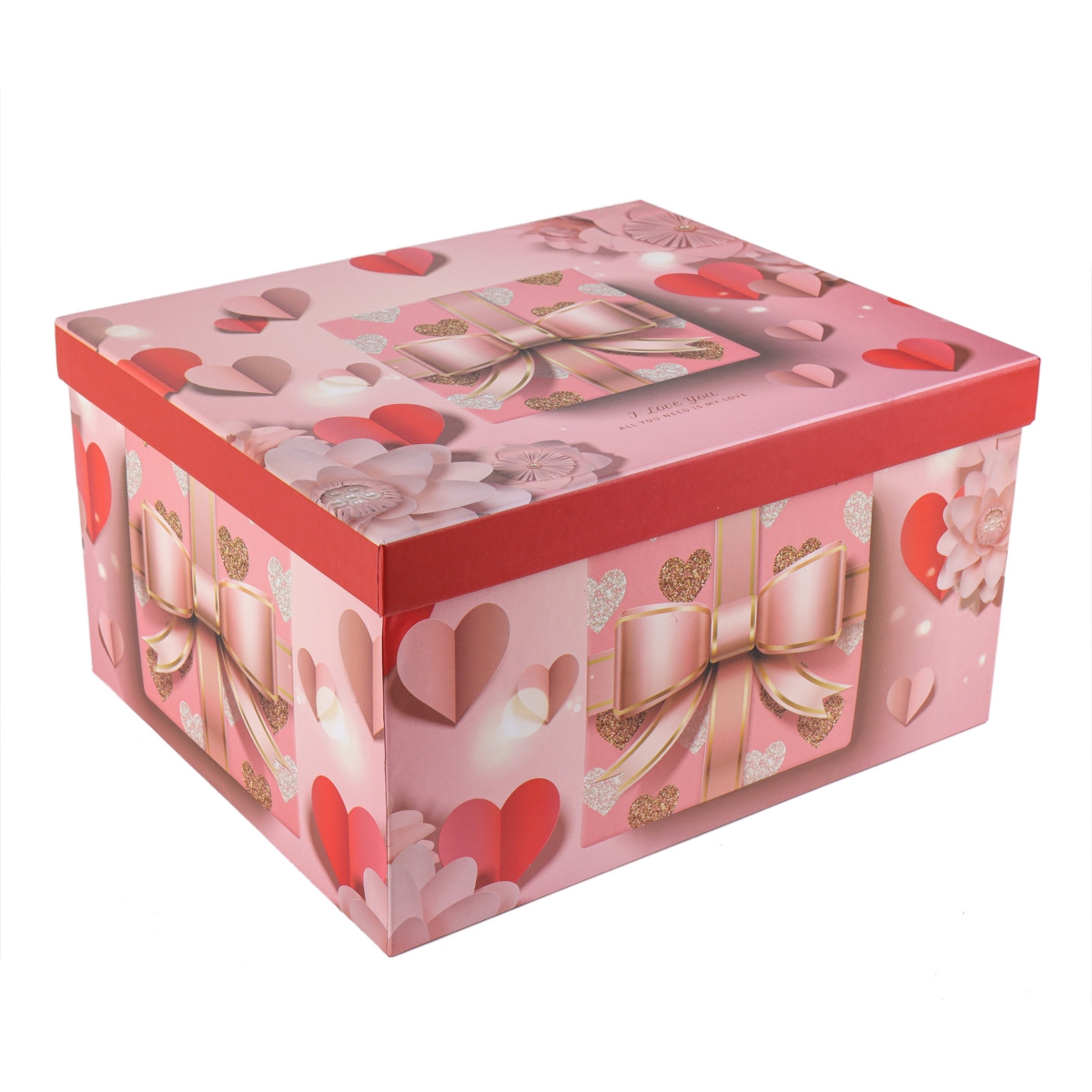 Набор из 10 коробок "Первая любовь", розовый (8929-511), Картон, Elisey