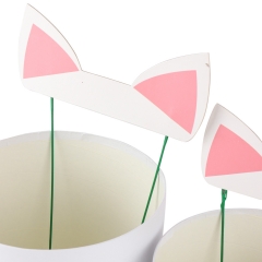 Набор из трех коробок "Милая кошечка", белый (8929-013)