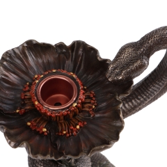 Подсвечник "Змея на маке" (24 см) (75823A4)