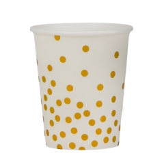 Набір склянок "Горошинки", 10 шт, білий, 9 см (9092-012)