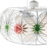 Люстра стельова кругла з квітковим декором на 3 лампи (SA009/3)