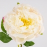 Штучна півонія з ефектом живого дотику, біла, 60 см (2025-005)