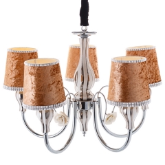 Люстра с 5 абажурами "Коричневый бархат" (QL002/5) (QL002/5)