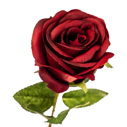 Квітка штучна "Троянда бордова" (2000-022RD)