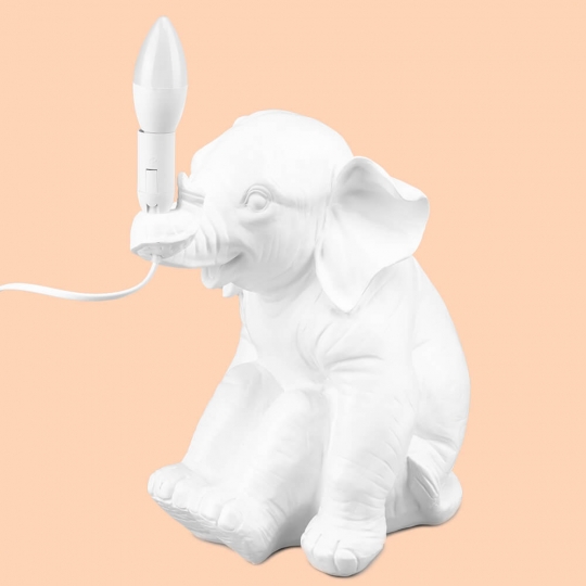 Лампа "Білий слон", біла (2014-007)