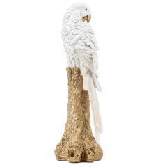 Статуэтка "Попугай Альбус", белая (2014-009)