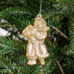 Набір прикрас "Золоті фігурки Діда Мороза" (013NR/gold)