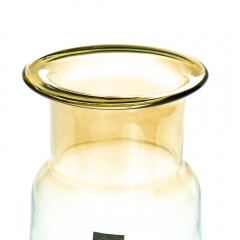 УЦІНКА Скляна ваза "Кензо", 20 см. (бульбашки повітря) (8604-001)