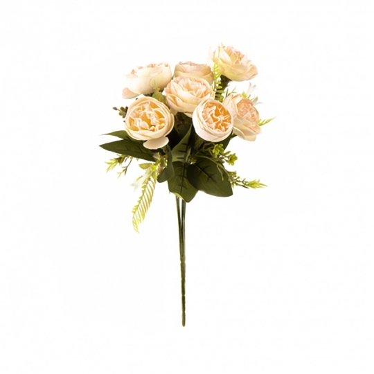 Декоративні квіти "Піоновидні троянди", кремовий (8722-033)