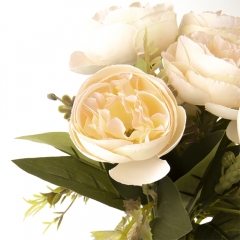 Декоративні квіти "Піоновидні троянди", кремовий (8722-033)