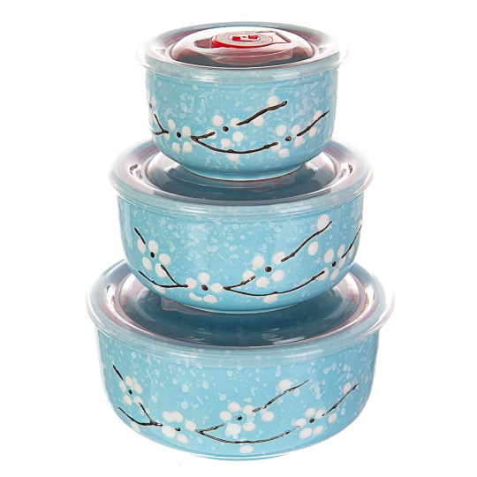 УЦІНКА Набір керамічних контейнерів з вакуумною кришкою 