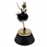 Статуетка "Танцююча балерина", чорна, 24 см. (2007-119)