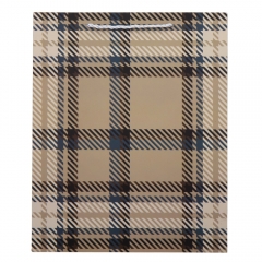 Подарочный пакет "Шотландка", 26*32 см * Рандомный выбор дизайна (9100-001)