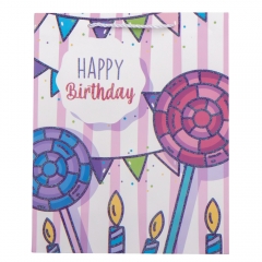 Подарочный пакет "Яркий праздник", 26*32 см * Рандомный выбор дизайна (9100-007)