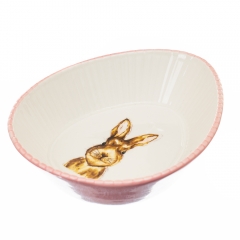 Уценка Тарелка Сказочный кролик (дефект заливки или окрашивания пятнышка) (4002-001)