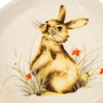 УЦІНКА Тарілка пасхальна у формі кролика з візерунком (дефект заливки або фарбування цятки) (4002-010)