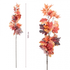 Искусственная ветвь "Пылающий ноябрь", 103 см (2018-004)