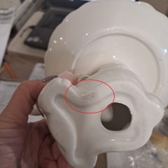 Подставка "Кролик с цветком", белая, 9 см (00BR-5009-027)