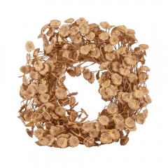 Венок "Подарок волшебства" золотойенок "Первый заморозок" шампаньВ (2010-157)